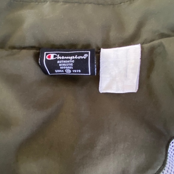 Champion made in Canada full zip windbreaker green vintage - Picture 11 of 16